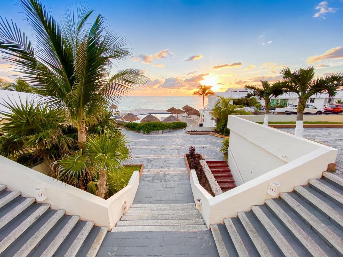 Apartment On The Beach With Terrace Ocean View, Brisas Cancun 01 By Beach & Ocean Apartments Buitenkant foto